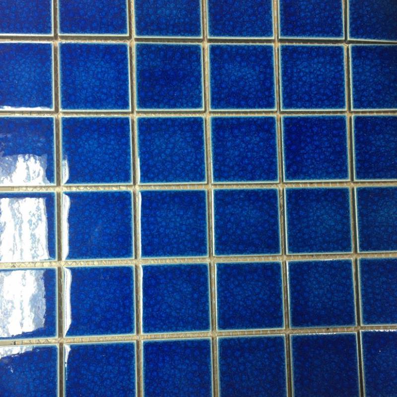 Gạch Mosaic Gốm Sứ Trang Trí Ốp Lát Bể Bơi 48x48x4mm Đơn Màu EG-82901B