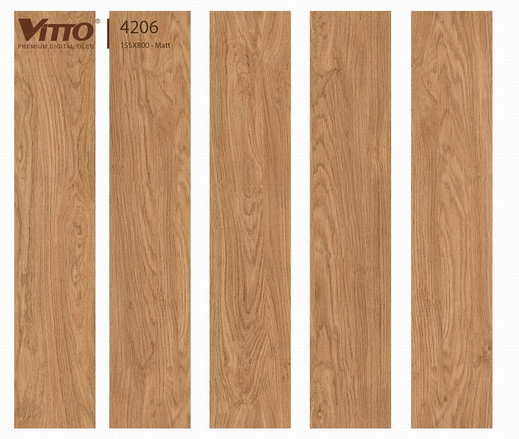 Gạch lát nền giả gỗ Vitto 150*800mm 4206