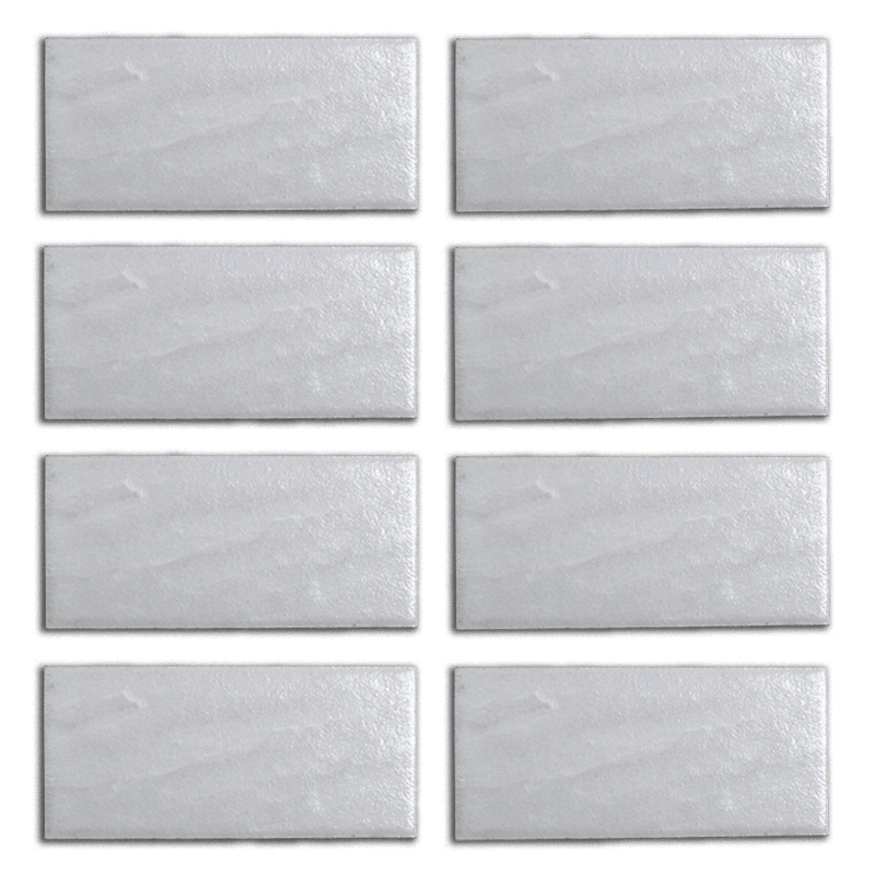 Gạch thẻ ốp tường màu trắng bề mặt sần 45x95mm 95001
