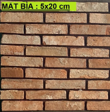 Gạch Giả Cổ Mặt Bìa Kích Thước 5x20cm