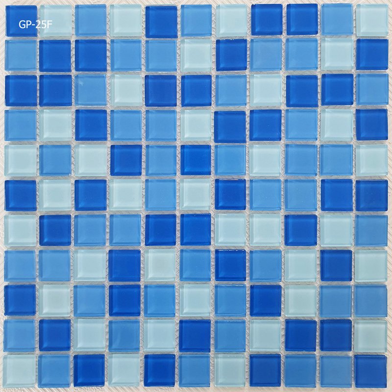 Gạch Mosaic Thủy Tinh Mix Chip 25x25mm GP-25F