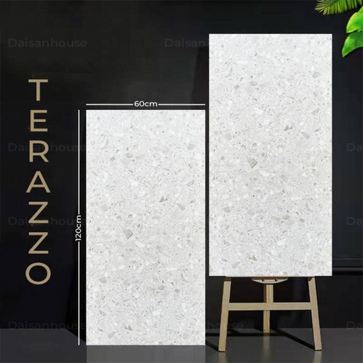 [126007] Gạch Terrazzo 600x1200mm Men Matt 126007