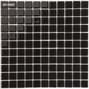 Gạch Mosaic Kính Đen Bóng Chip 25x25mm